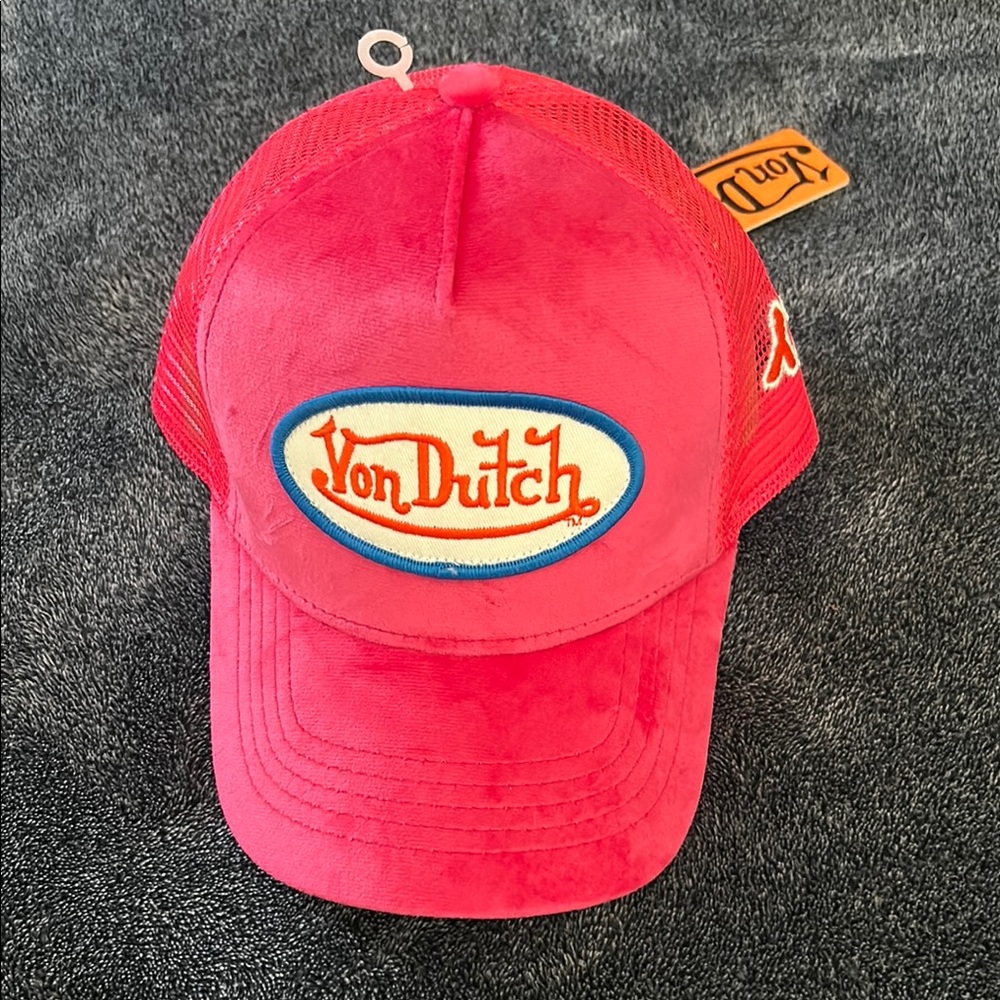 Von Dutch Red Trucker Hat